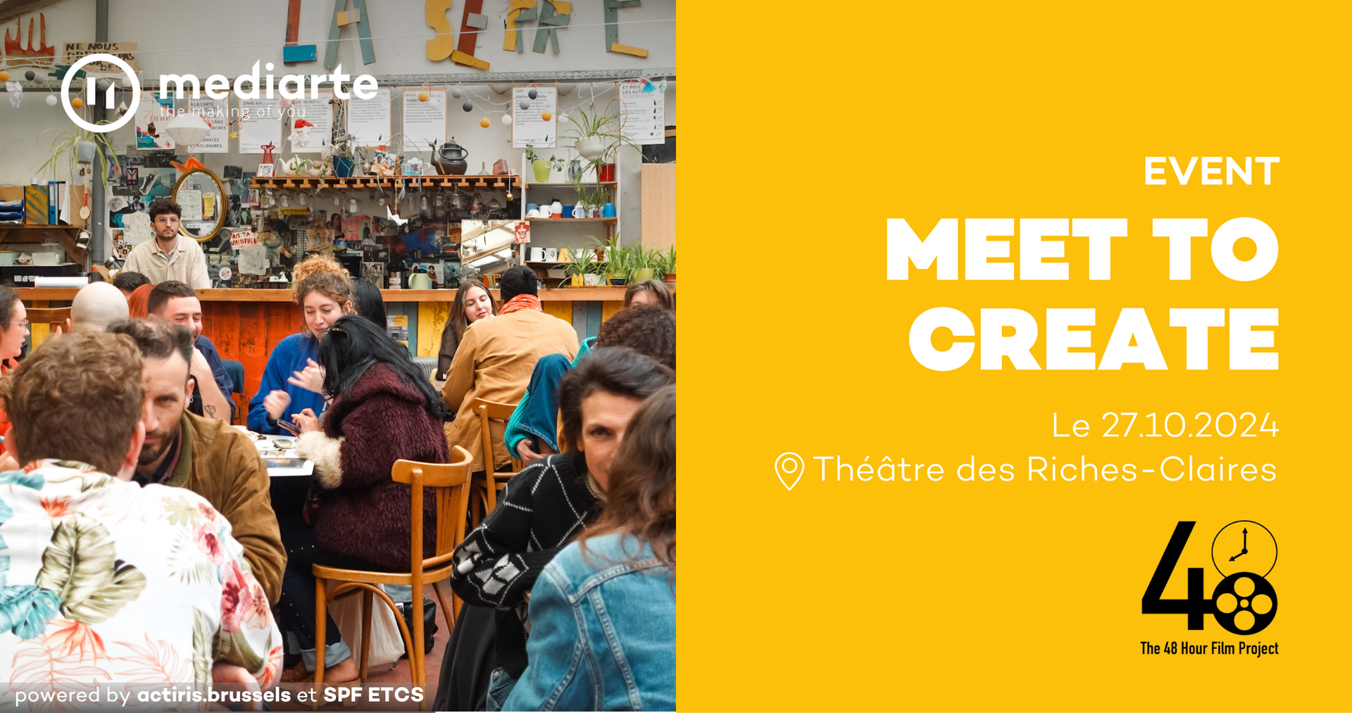 Meet To Create : Établissez des Connexions au 48H Film Project !