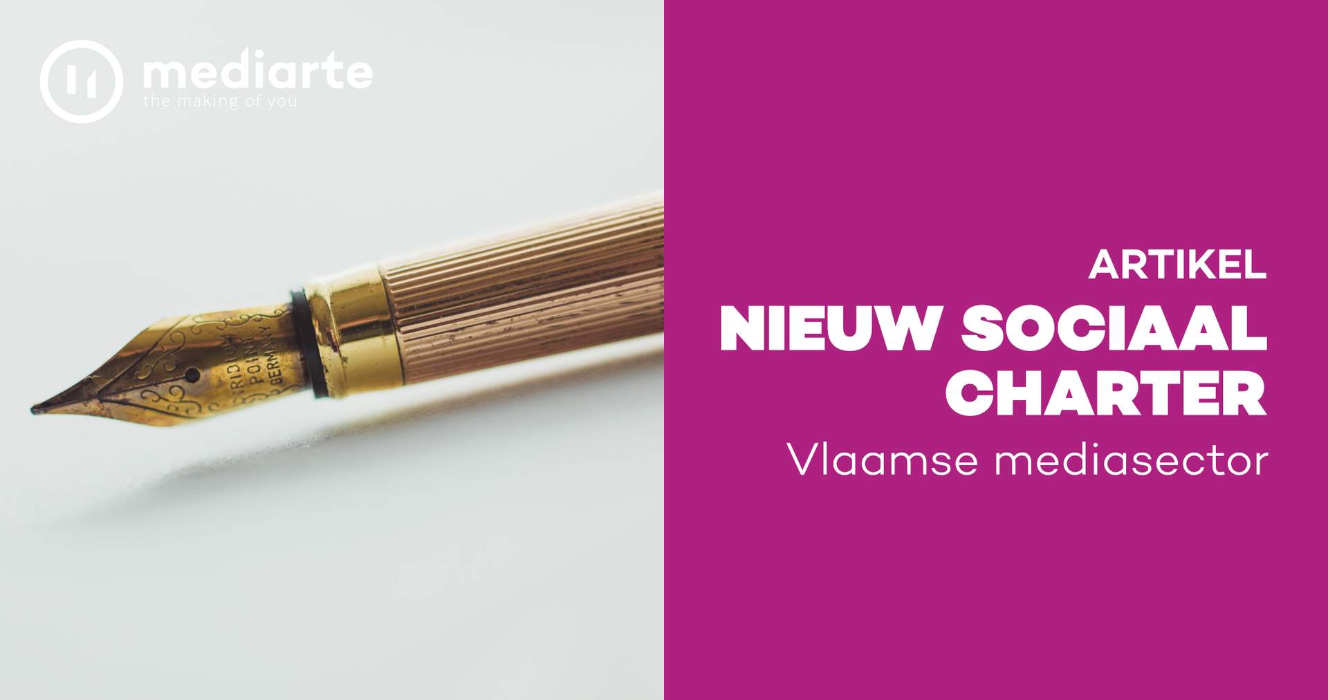 Nieuw Sociaal Charter voor de hele Vlaamse mediasector