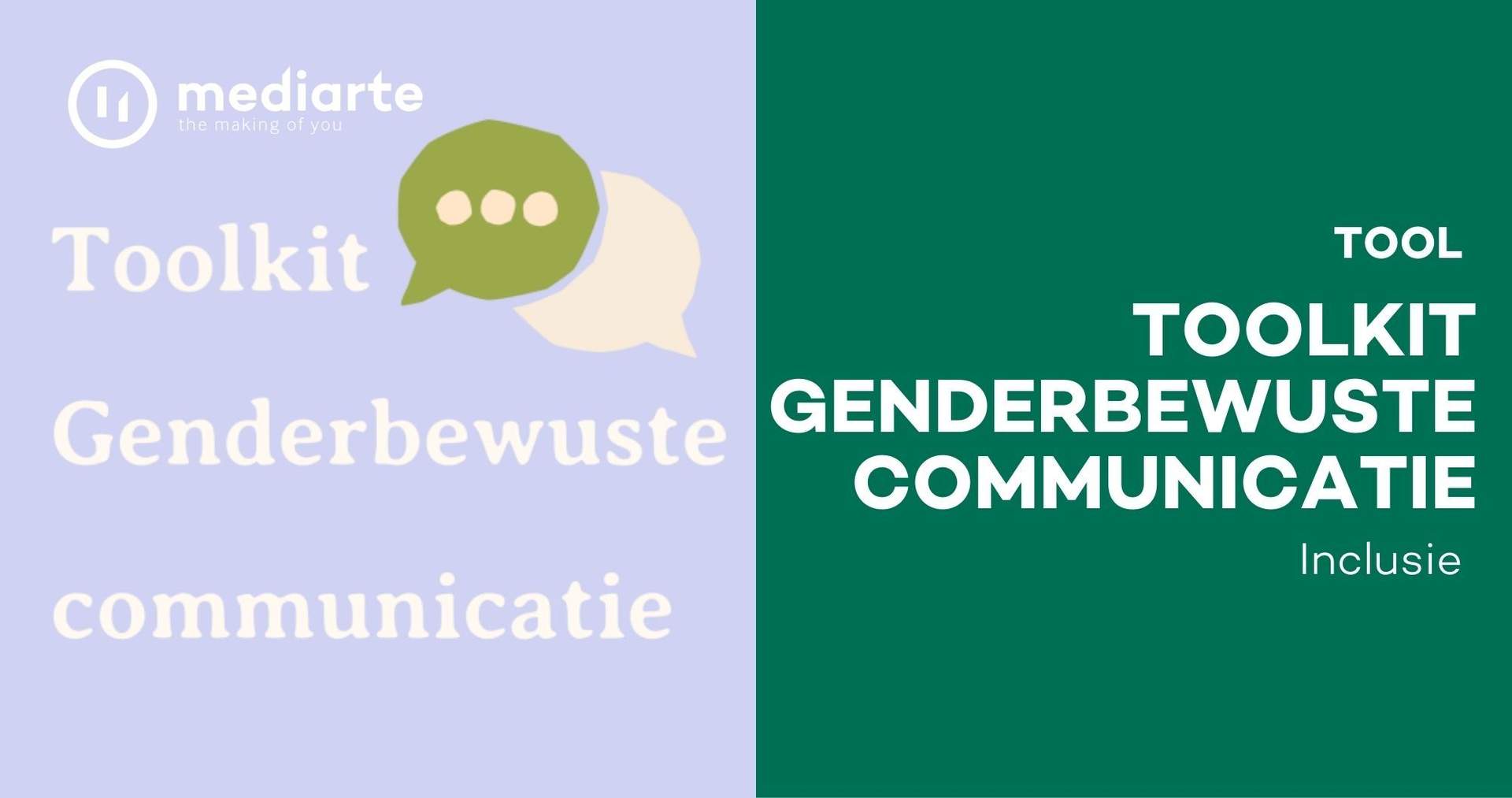 Afbeelding van de toolkit genderbewust communicatie
