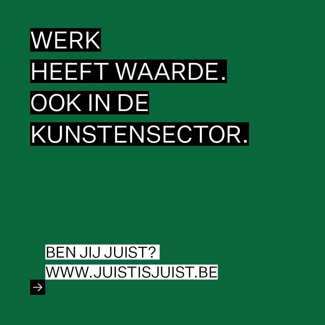 Werk heeft waarde. Ook in de kunstensector.