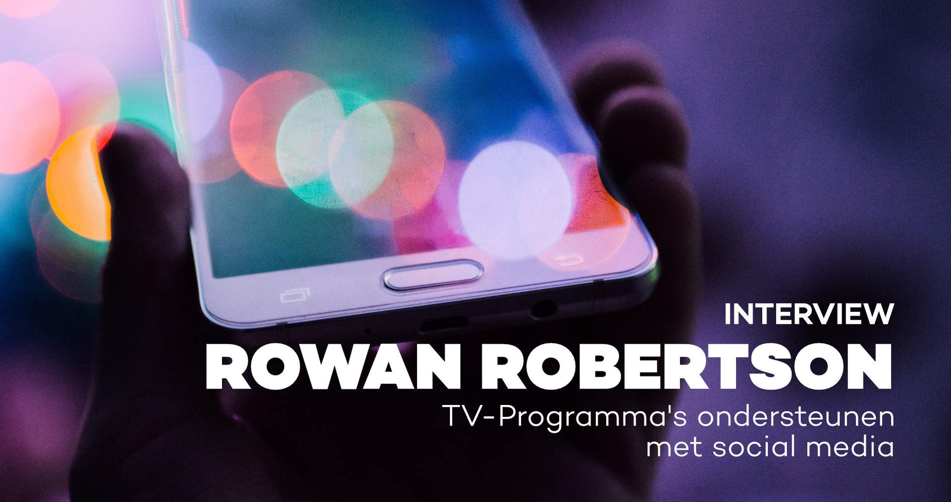 Tv-programma's ondersteunen met social media