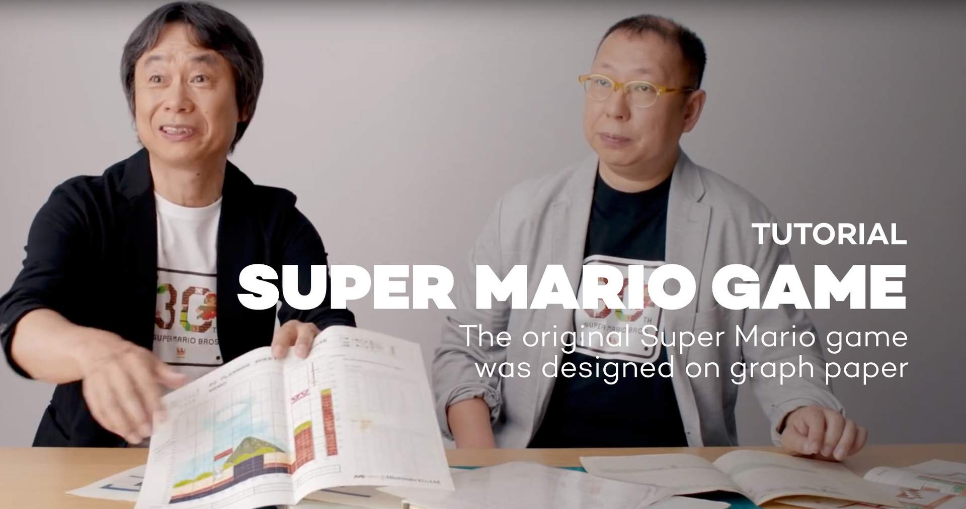 The original Super Mario game was designed on graph paper